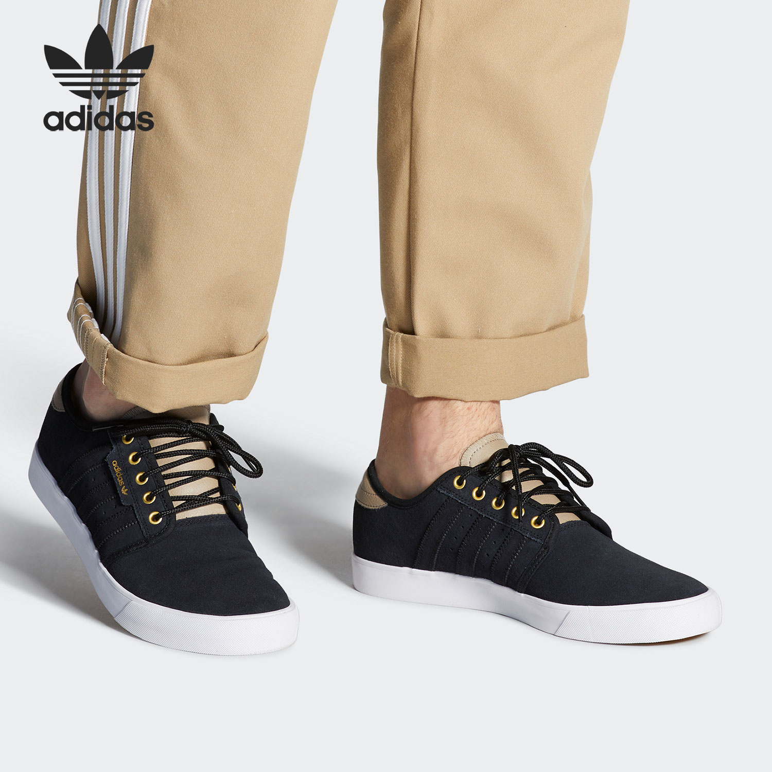 阿迪达斯正品板鞋三叶草新款