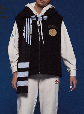 Adidas/阿迪达斯正品三叶草新款女子宽松加绒运动马甲II5706