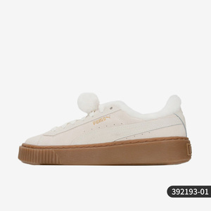 Puma/彪马正品冬季新款女子休闲加绒毛球运动板鞋392193-01