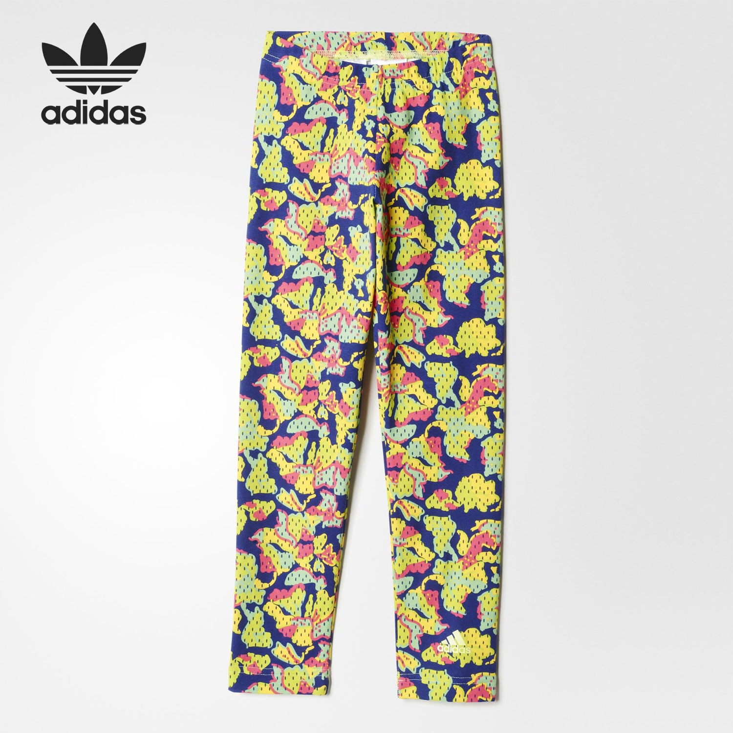 Adidas/阿迪达斯正品三叶草当季新款小童男女运动休闲长裤AB3599