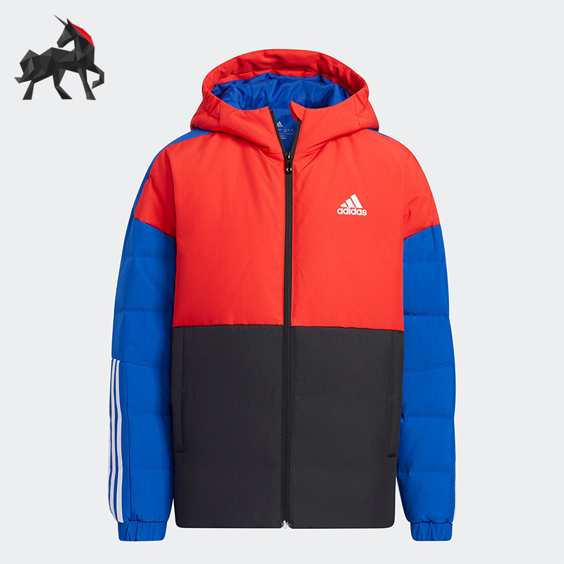 阿迪达斯正品大童羽绒服