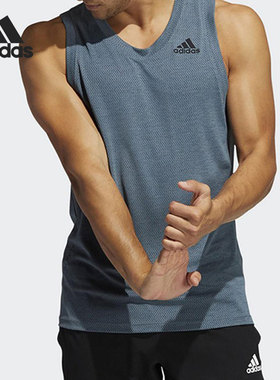 Adidas/阿迪达斯正品男子舒适休闲运动无袖背心T恤 GP7663