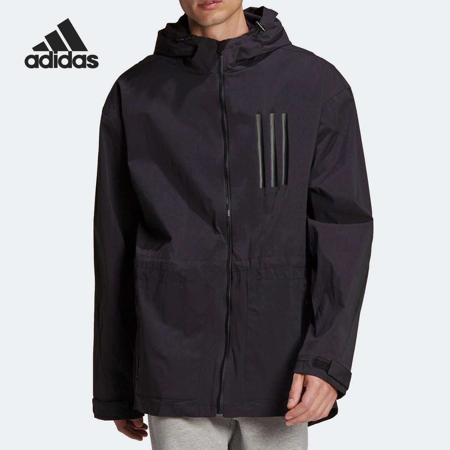 休闲阿迪达斯男子夹克外套