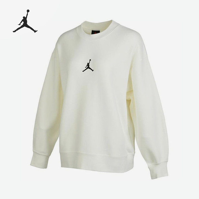 Nike/耐克正品JORDAN新款女子圆领加绒套头卫衣FD4803-133