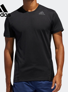 Adidas/阿迪达斯正品AERO 3S TEE 男子健身训练短袖T恤FL4309