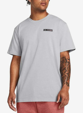 UA/安德玛正品新款男士圆领透气跑步健身训练运动短袖1382831-011