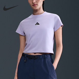 Nike/耐克正品Dri-FIT女士短款休闲透气经典套头短袖HM6085-515