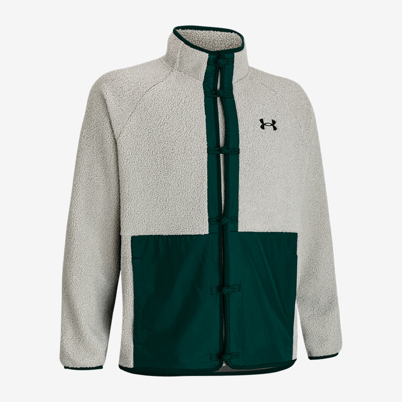 UA安德玛正品男子防风立领拼接宽松休闲运动长袖夹克外套1375279