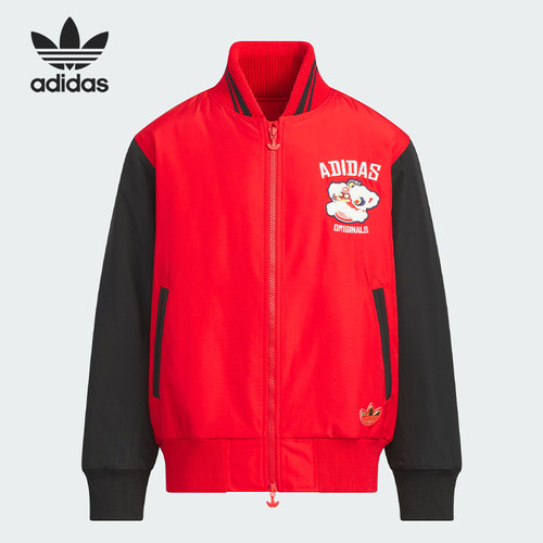 阿迪达斯大童休闲棉服