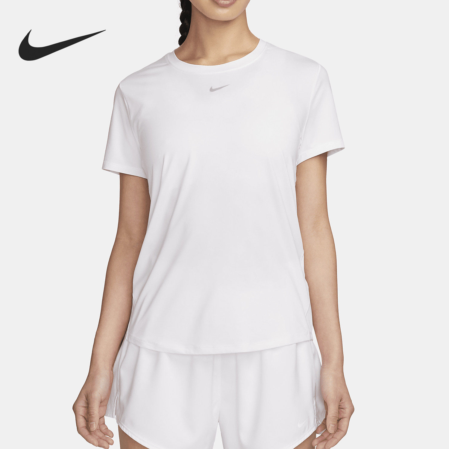 Nike/耐克正品One ClassicDri-FIT女士经典短袖T恤FN2799-100