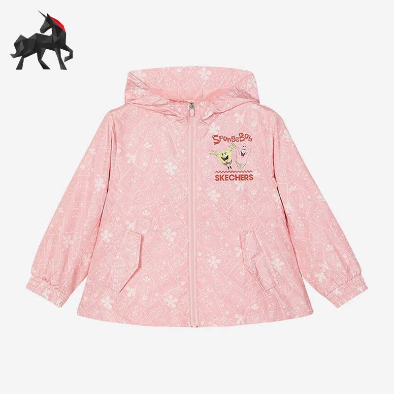 Skechers/斯凯奇正品儿童舒适运动海绵宝宝连帽外套 L122G043,童装/婴儿装/亲子装,普通外套,淘宝优惠券,粉丝福利购,淘宝优惠卷