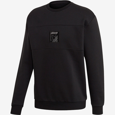 阿迪达斯加绒保暖男子套头衫正品