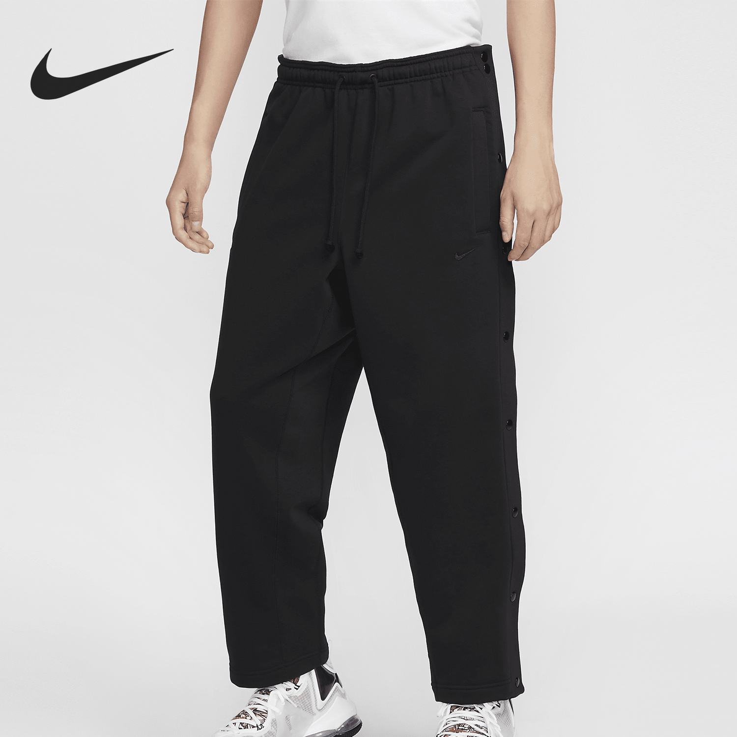Nike/耐克正品秋季新款男士宽松运动加绒篮球长裤FZ1037-010