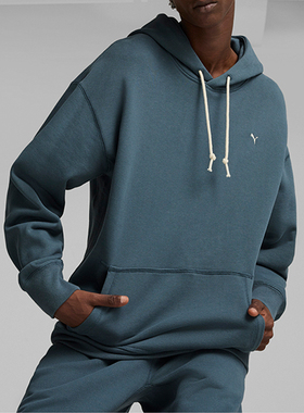 Puma/彪马正品2024冬季男士针织连帽宽松休闲卫衣624011-25