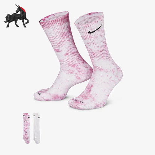 耐克男女休闲透气运动袜两双装