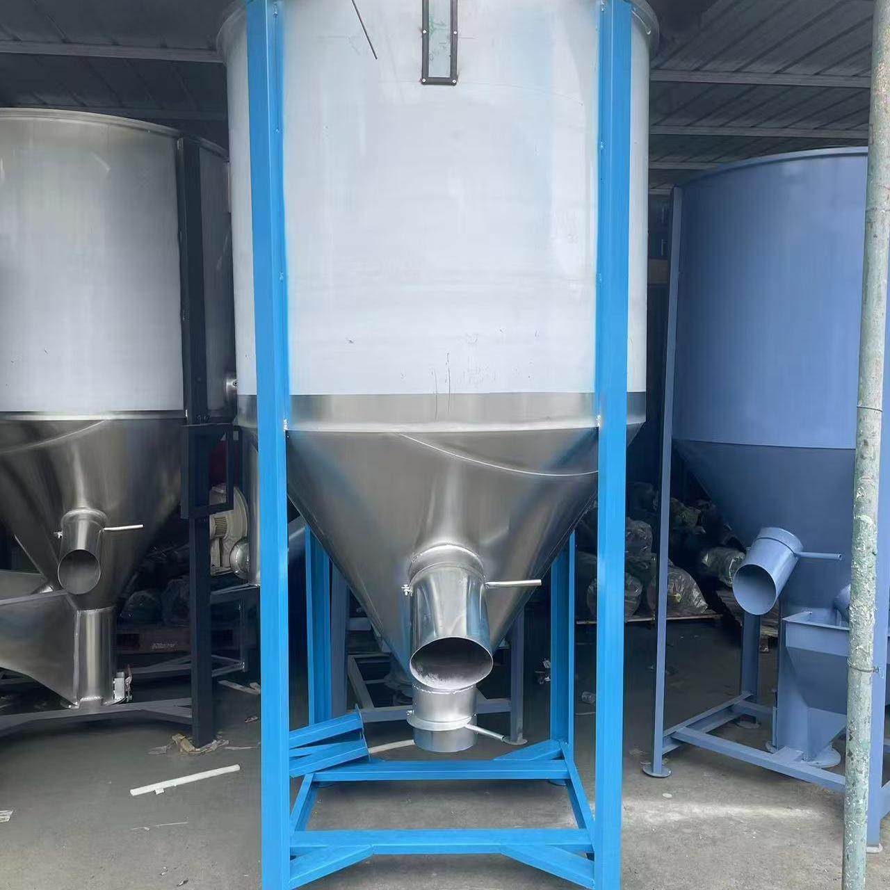 不锈钢储料罐立式储料罐储料桶颗粒料仓料塔粉体料仓粮仓商用储料