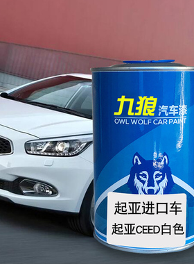 九狼汽车漆起成品亚漆原车漆补色维修CEED白色凯尊丝缎银灰色银色