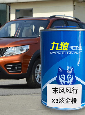 九狼汽车漆东成品风改风色车行T5炫金橙色皓月灰X3珍珠白色俊雅红