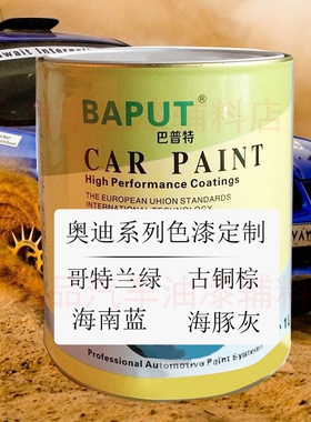 奥迪A4Allr哥特兰绿Q5古铜棕Q3海南蓝海一汽A6豚灰汽车喷漆面漆