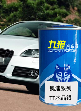 九狼汽车成品色漆奥油漆迪成品改色TT4店S漆水晶银白色橙色探戈红