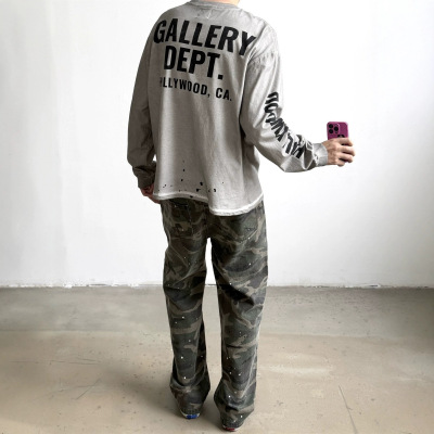 GALLERYDEPT泼墨纯棉长袖T恤
