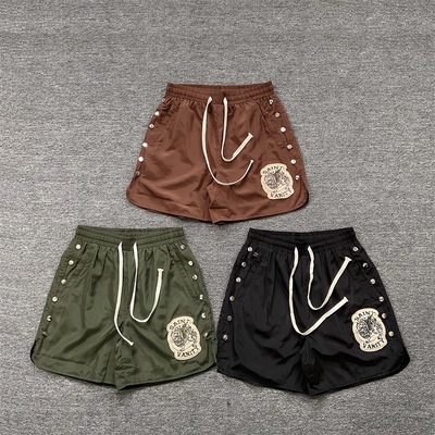 Saintmichael刺绣运动短裤