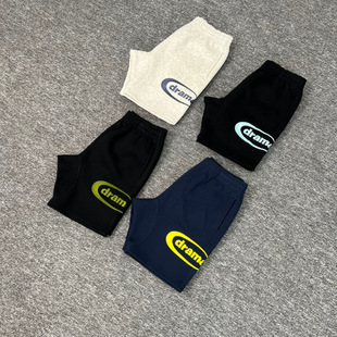 Drama call basic shorts夏季美式重磅刺绣字母男女宽松休闲短裤