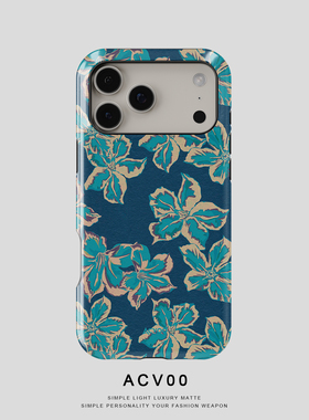 Acvoo蓝色牛仔布沙漠玫瑰iPhone16Promax保护14适用于苹果13手机壳12防摔壳11不褪色可水洗全包mini