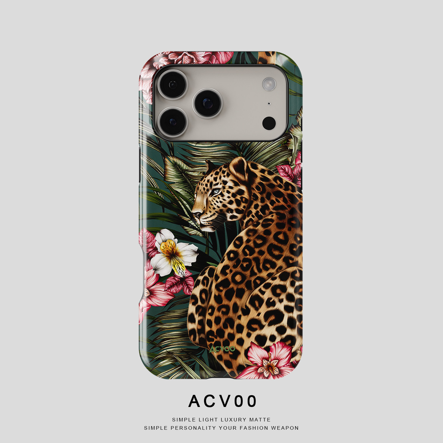Acvoo新款丛林花豹手机壳