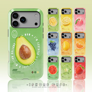 Acvoo夏日水果水蜜桃西瓜葡萄iPhone17Promax保护16适用于苹果15手机壳14防摔壳13不褪色12环保11可水洗全包