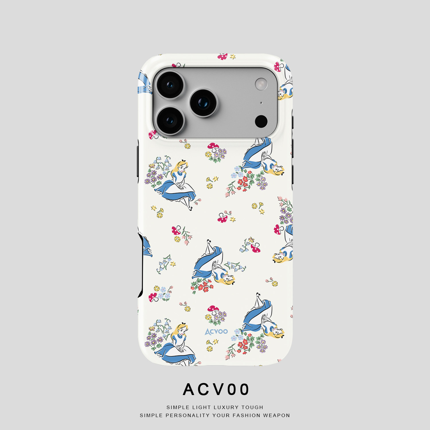 Acvoo爱丽丝童梦花语游园记梦境iPhone17Promax保护16适用于苹果15手机壳14防摔壳13不褪色12可水洗全包