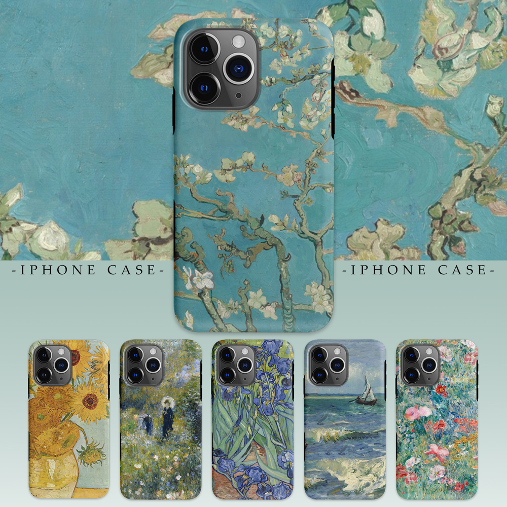 Acvoo名画系列合辑梵高莫奈iPhone16promax保护15适用于14苹果13手机壳12不掉色不掉漆可水洗全包不发黄防摔