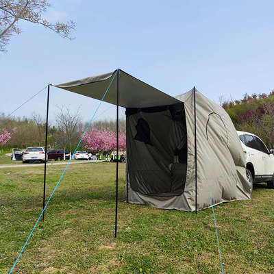 越野车帐篷车尾延伸汽车野露营后备箱多功能车载防晒户外自驾游