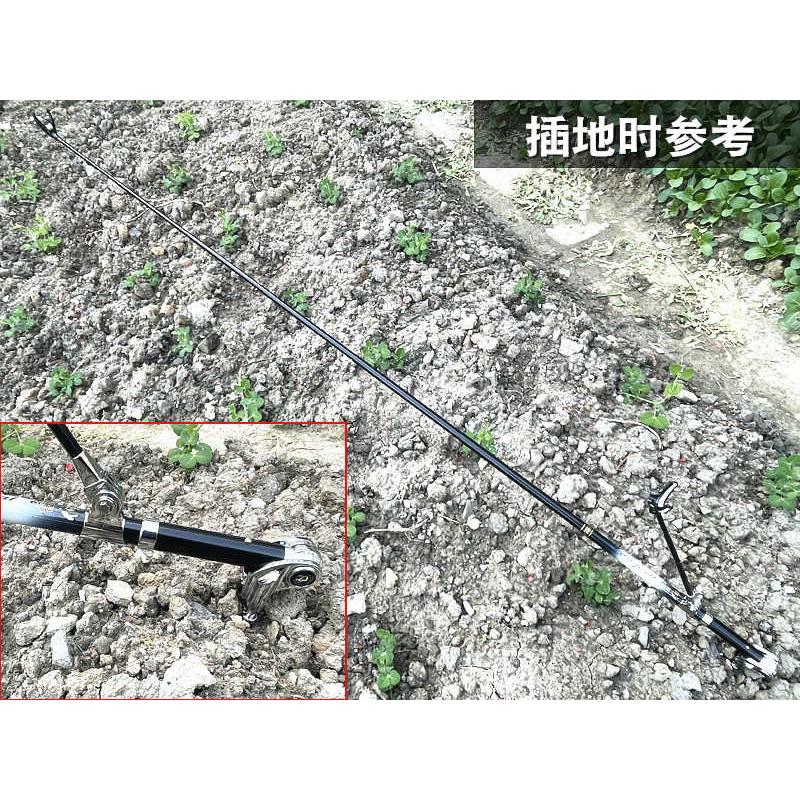 渤洋儒匠碳素支架插地钓箱钓椅架杆鱼杆炮台支架超轻超硬收缩短