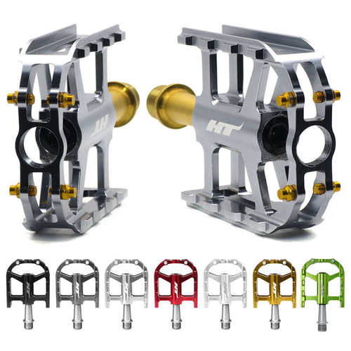 鸟车小布小折公路自行车瓜车HT AR-12钢轴钛轴彩色轻量平踏板脚踏