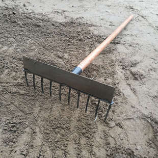 两用十齿钉耙 园林平地耙 农用松土耙子长柄焊接耙农具工具耙子