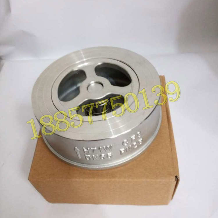 304不锈钢h71h/w-16P/25P对夹式止回阀单向阀DN25 40 50 65 80