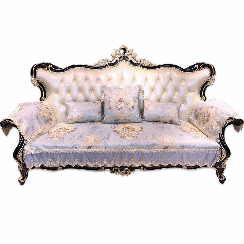 欧式沙发垫四季通用高档奢华防滑轻奢高级感夏季皮沙发套罩靠背