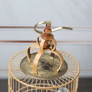 画眉竹鸟笼蜡嘴老竹手工竹皮抛光精品小谷底竹制鸟笼全套包邮