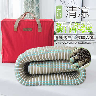 荞麦皮褥子学生宿舍凉席冰丝榻榻米床垫被单双人1.8米夏透气定