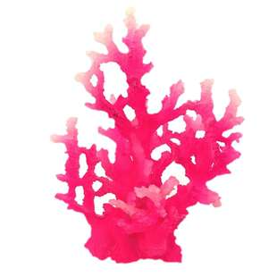 新款仿真珊瑚树鱼缸海底礁石装饰自带荧光假山石躲避山水族箱布景