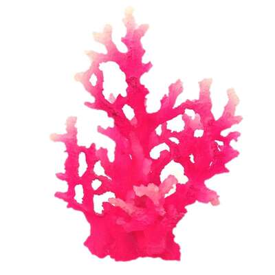 新款仿真珊瑚树鱼缸海底礁石装饰自带荧光假山石躲避山水族箱布景