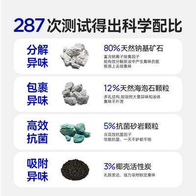 麻球说 星际矿场钠基矿石猫砂膨润土4.5公斤无尘除臭抑菌矿活性炭