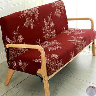 2025通用万能沙发套罩全包实木头有扶手租房简易日式椅子小双人座