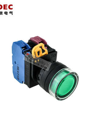 全新和泉IDEC带灯按钮开关 YW1L-MF2E11QM3G MF2E11QM3R  带灯220