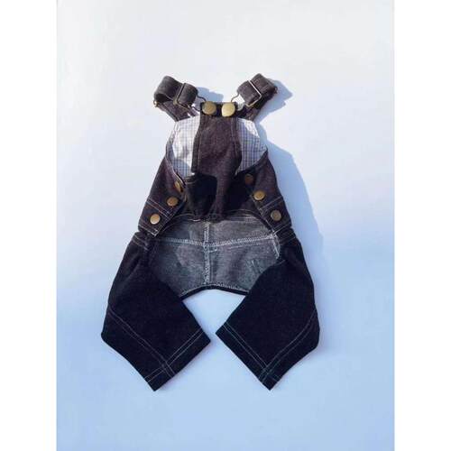 宠物服装纸样图纸狗猫泰迪比熊博美小大型犬衣服裁剪图牛仔背带裤