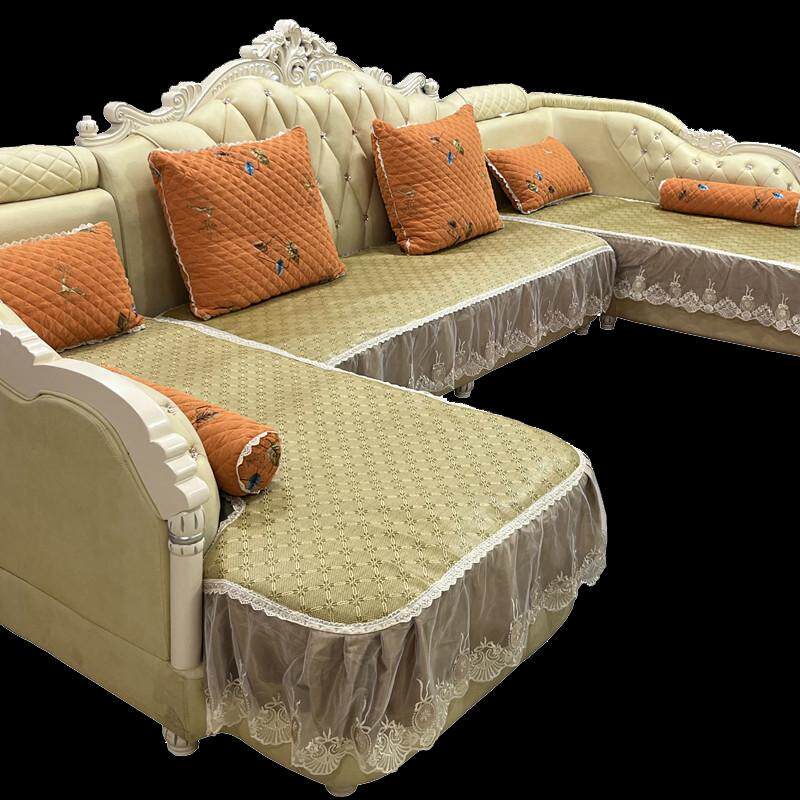 夏季欧式沙发垫冰藤凉席定制罩滑冰防丝全发布贵妃垫沙套垫包艺