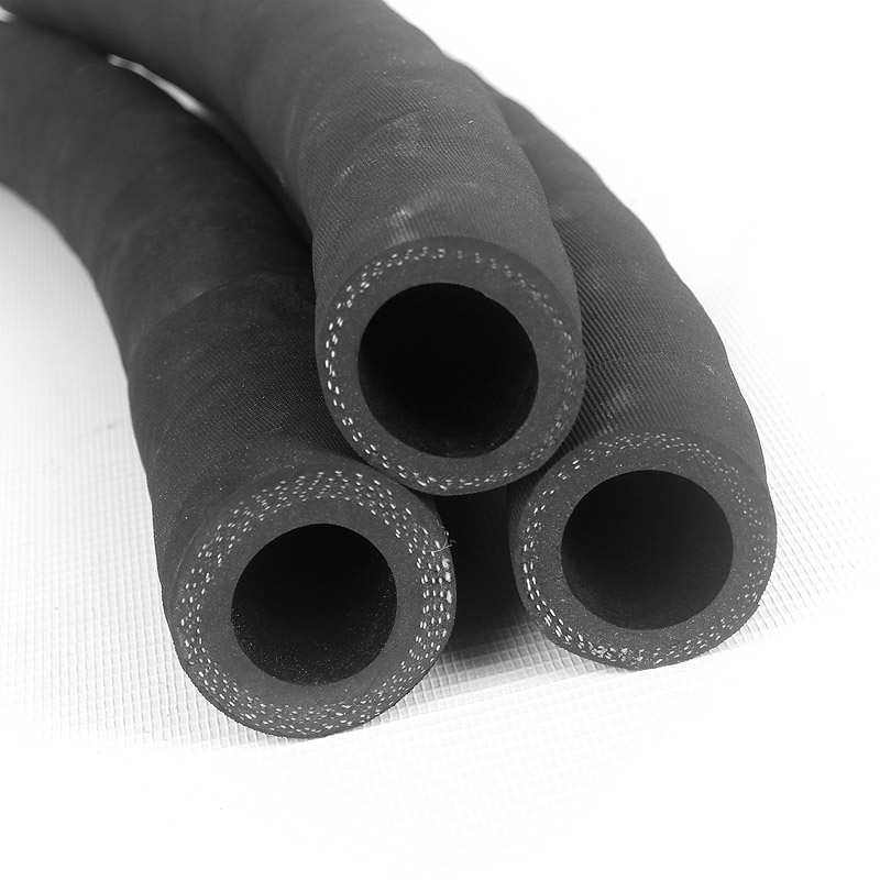 防爆耐磨水管橡胶耐压抗老化高压直面夹布耐高温软管黑色厂家毛