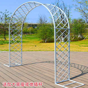 欧式铁艺拱门花架爬藤架园艺户外庭院花架花园别墅月季鲜花网格门