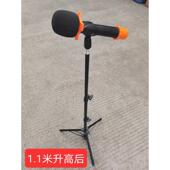 落地支架话筒支架无线麦克风支架升降收扰便携麦架